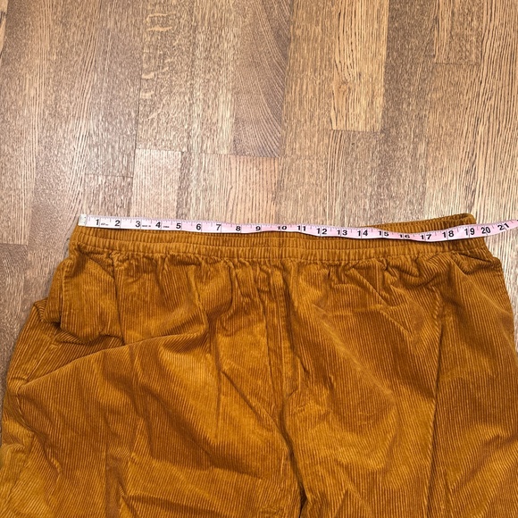 NWT Lucy & Yak Billie Trousers Tapered Corduroy Mustard Yellow Pants Womens XL - Picture 7 of 8